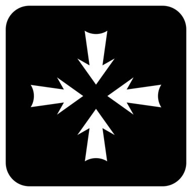 Oklar düz kare vektör simge azaltmak