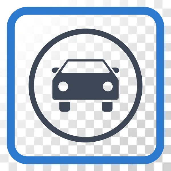 Car Vector Icon In a Frame — Stock Vector