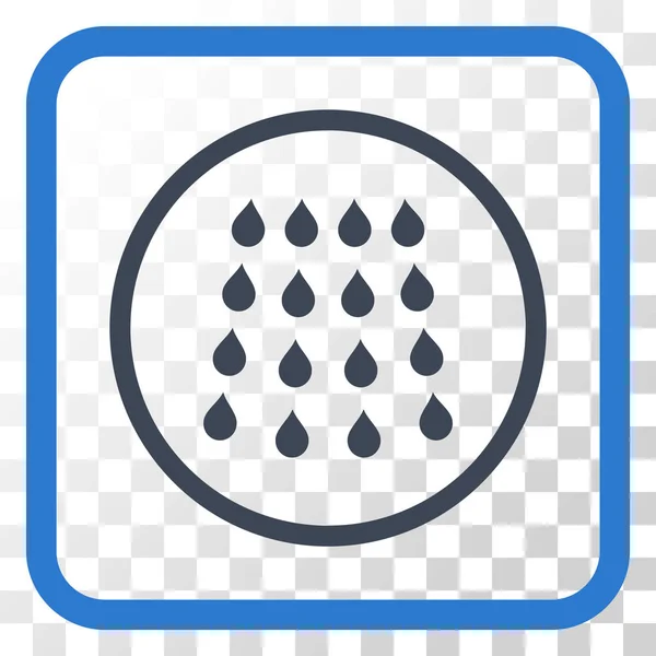 Drops Vector Icon In a Frame — Stock Vector