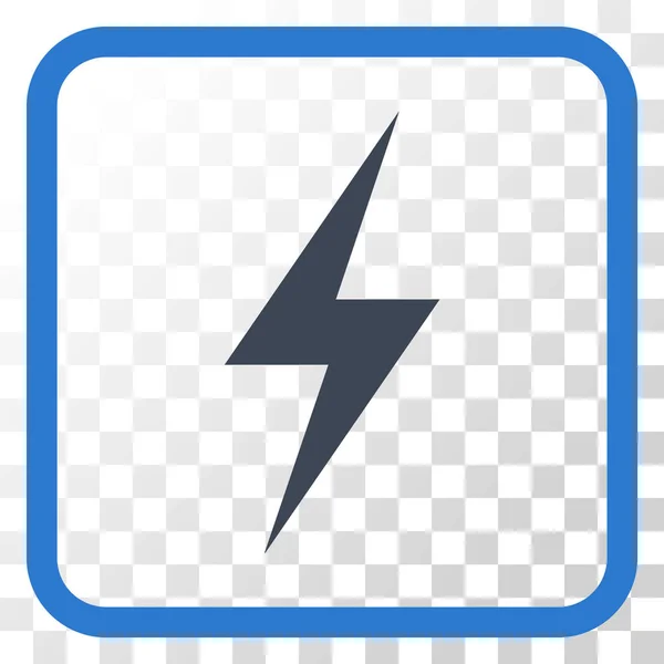 Electricity Vector Icon In a Frame — Stock Vector