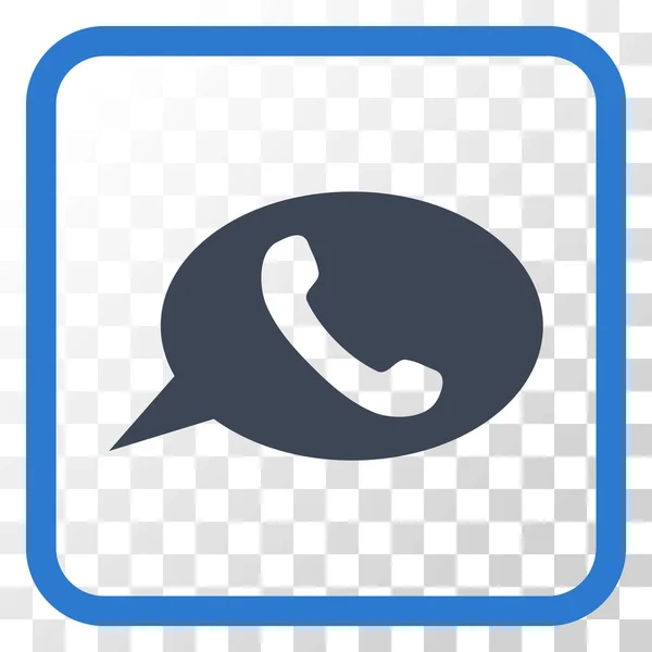 Teléfono mensaje Vector icono en un marco — Vector de stock