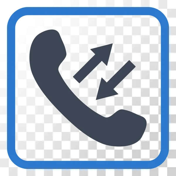 Phone Talking Vector Icon In a Frame — Stock Vector