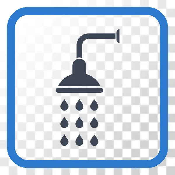 Shower Vector Icon In a Frame — Stockvector