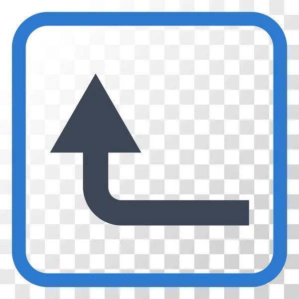 Vänd framåt vektor-ikonen i en ram — Stock vektor