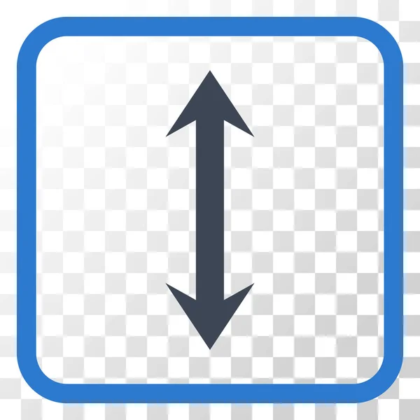 Vertical Flip Vector Icon In a Frame — Stock Vector