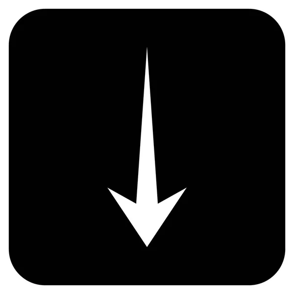 Arrow Down Flat Squared Vector Icon — Vector de stoc