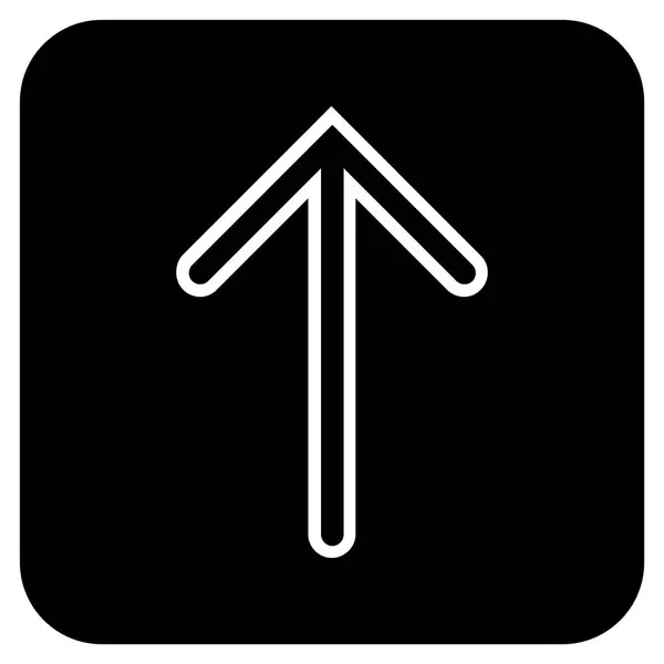 Arrow Up Flat Squared Vector Icon — Vector de stoc