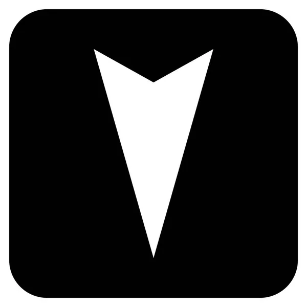 Šipka dolů byt na druhou vektorové ikony — Stockový vektor