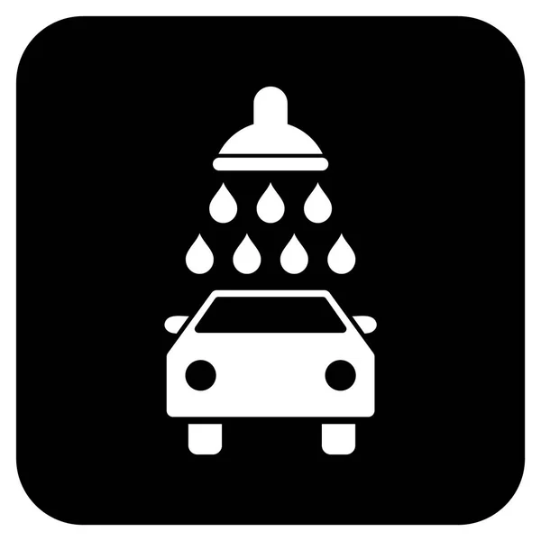 車シャワー フラット直角ベクトル アイコン — ストックベクタ