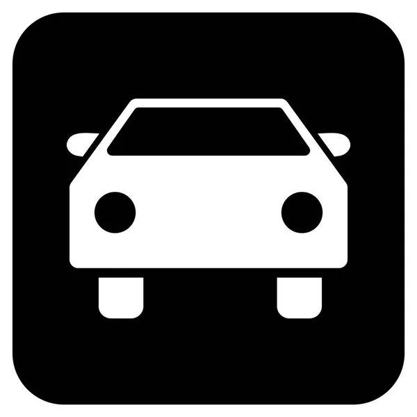 Car Flat Squared Vector Icon — Stock Vector