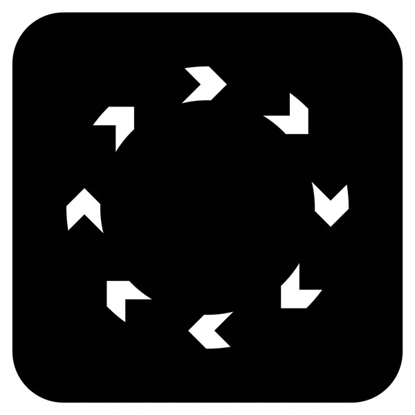 Icône vectorielle carrée plate de circulation — Image vectorielle