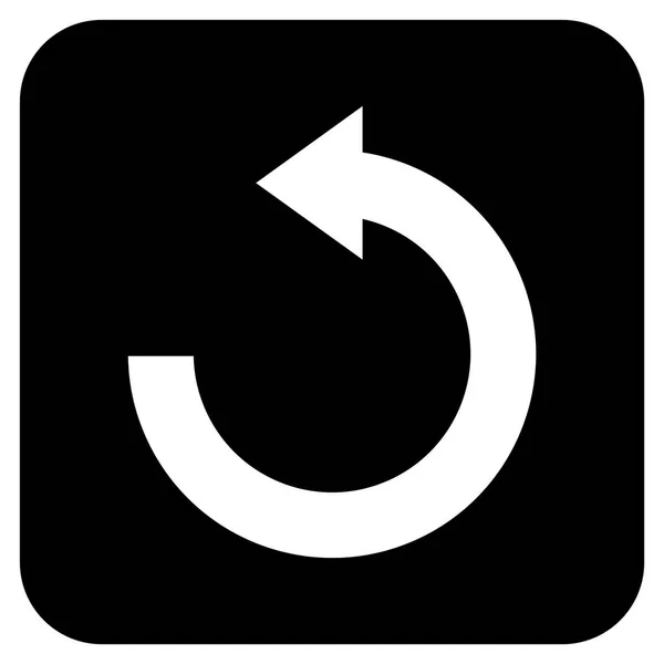 Gire izquierda plana cuadrada Vector icono — Vector de stock