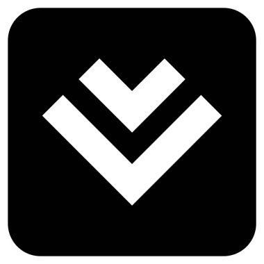 Düz kare vektör simgesi kaydır