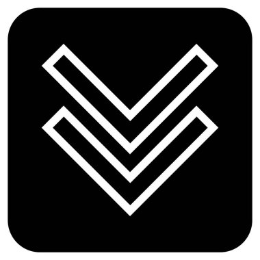 Düz kare vektör simgesi kaydır