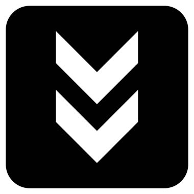 Düz kare vektör simgesi kaydır