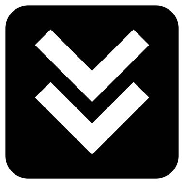 Düz kare vektör simgesi kaydır