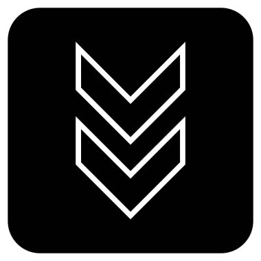 Düz kare vektör simgesi kaydır