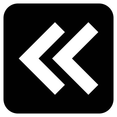 Sol düz kare vektör simge vardiya