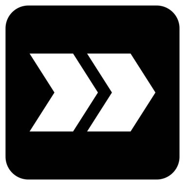 ÜST KRKT değil düz vektör simgesi kare