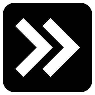 ÜST KRKT değil düz vektör simgesi kare