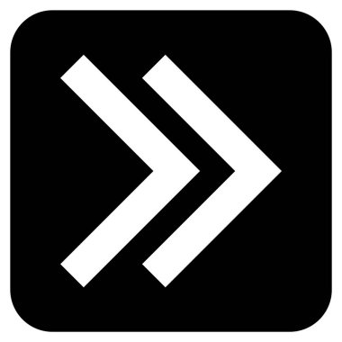 ÜST KRKT değil düz vektör simgesi kare