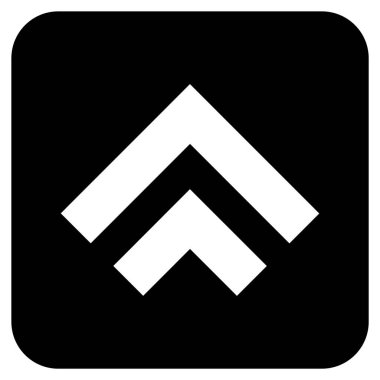 Düz kare vektör simge kayması