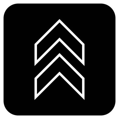 Düz kare vektör simge kayması