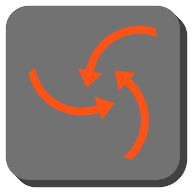 Oklar yuvarlatılmış kare vektör simge girdap