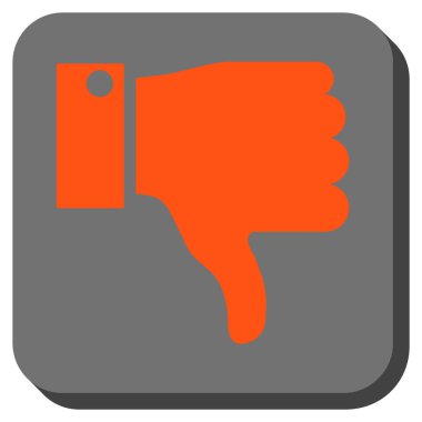 Yuvarlatılmış Kare vektör simgesi parmak