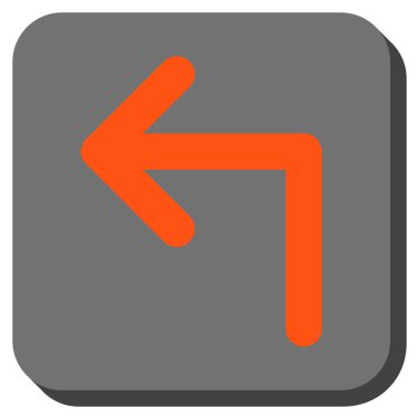 Sol yuvarlak kare vektör simge açmak