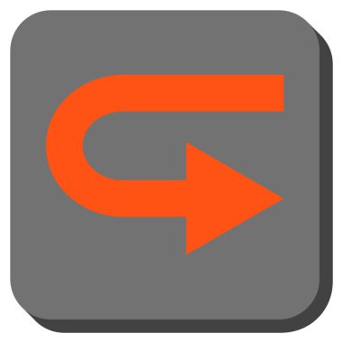 Doğru yuvarlatılmış kare vektör simge açmak