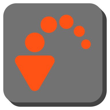 Yuvarlatılmış Kare vektör simgesi geri al