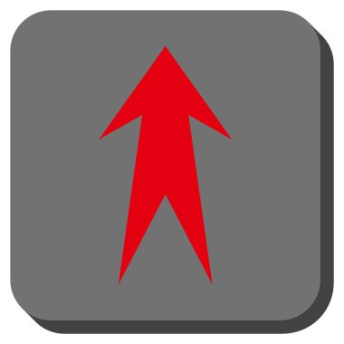 Yuvarlatılmış Kare vektör simge yukarı ok