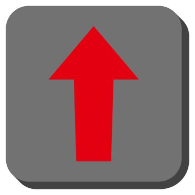 Yuvarlatılmış Kare vektör simge yukarı ok