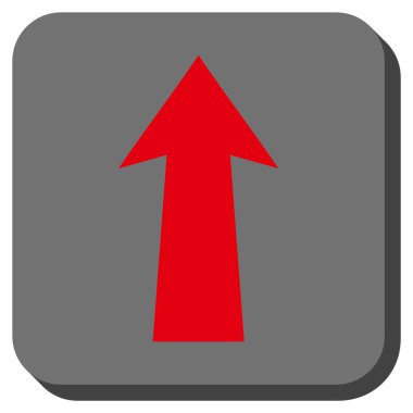 Yuvarlatılmış Kare vektör simge yukarı ok