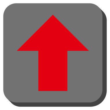 Yuvarlatılmış Kare vektör simge yukarı ok