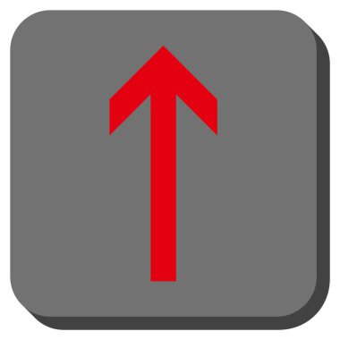 Yuvarlatılmış Kare vektör simge yukarı ok