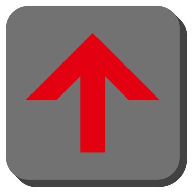 Yuvarlatılmış Kare vektör simge yukarı ok