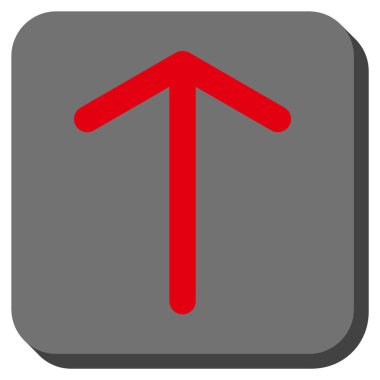 Yuvarlatılmış Kare vektör simge yukarı ok