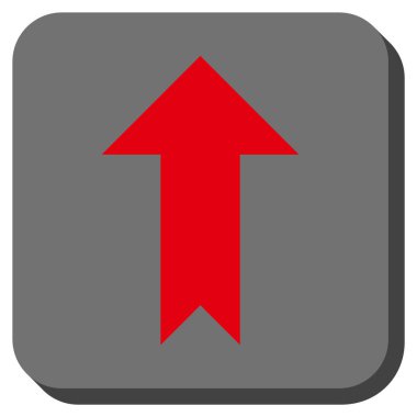 Yuvarlatılmış Kare vektör simge yukarı ok