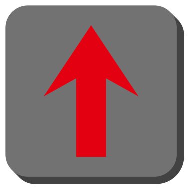 Yuvarlatılmış Kare vektör simge yukarı ok