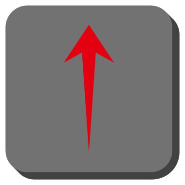 Yuvarlatılmış Kare vektör simge yukarı ok