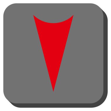 Yuvarlatılmış Kare vektör simgesi aşağı ok ucu