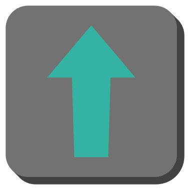 Yuvarlatılmış Kare vektör simge yukarı ok