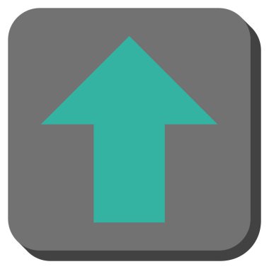 Yuvarlatılmış Kare vektör simge yukarı ok