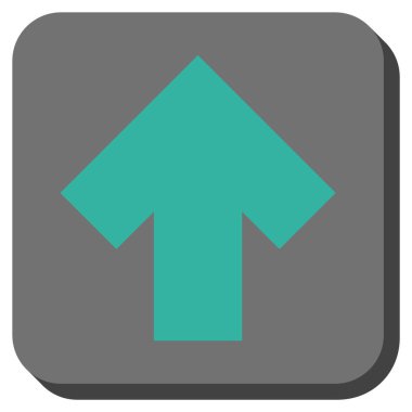 Yuvarlatılmış Kare vektör simge yukarı ok