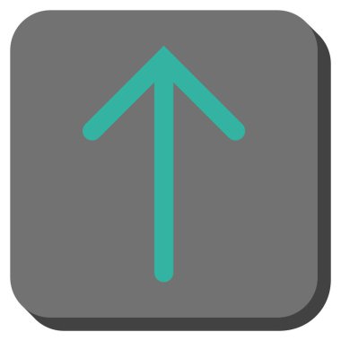 Yuvarlatılmış Kare vektör simge yukarı ok