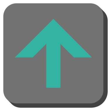 Yuvarlatılmış Kare vektör simge yukarı ok