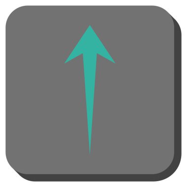 Yuvarlatılmış Kare vektör simge yukarı ok