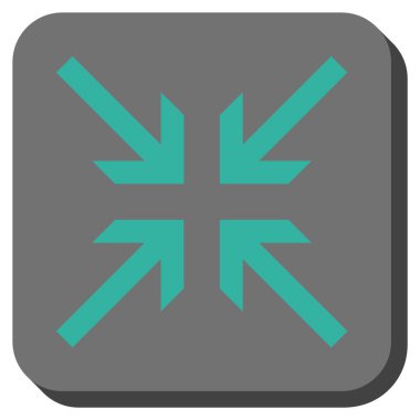 Oklar yuvarlatılmış kare vektör simge collide